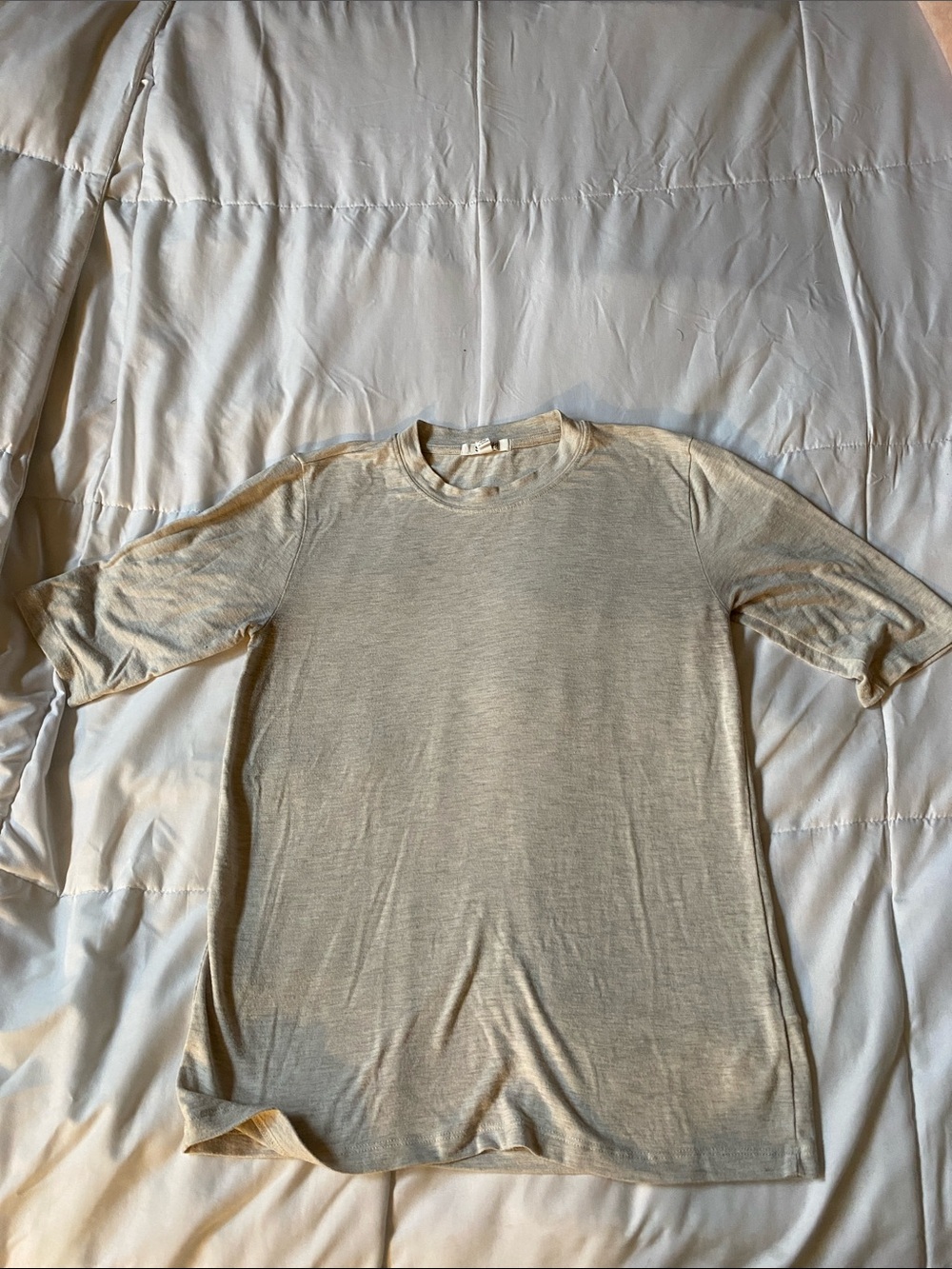 Splendid Women's Short Sleeve Crew Tee - Light Beige